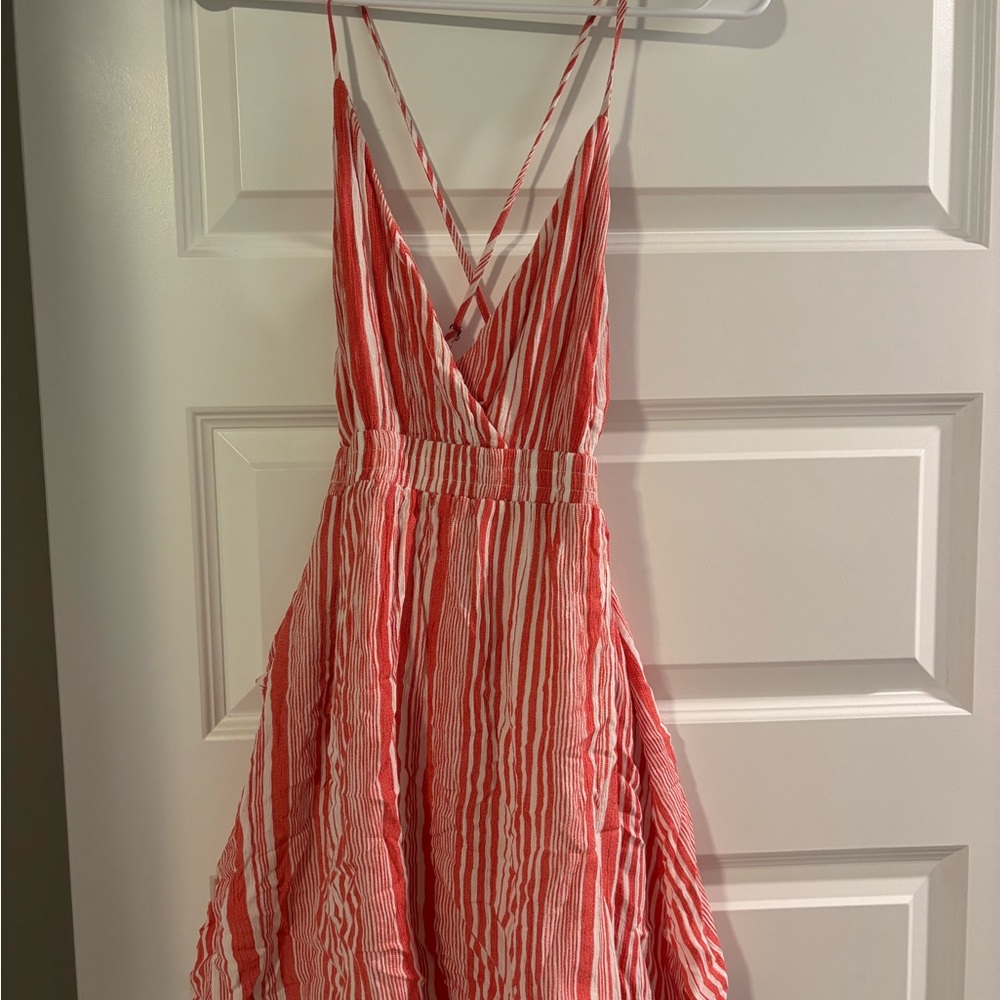 Striped Red and White Summer Dress